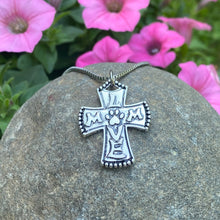 Load image into Gallery viewer, Paw Mom Love Cross Necklace