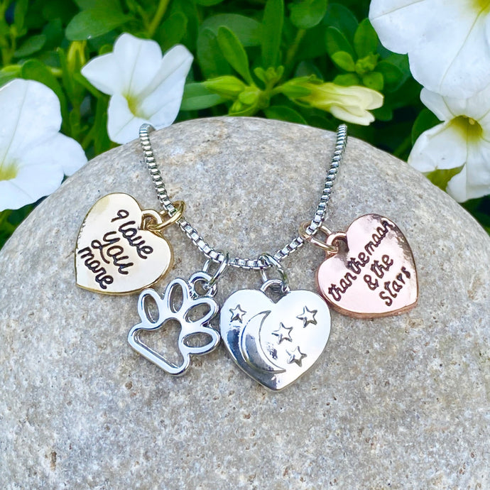 I Love You More Charm Necklace
