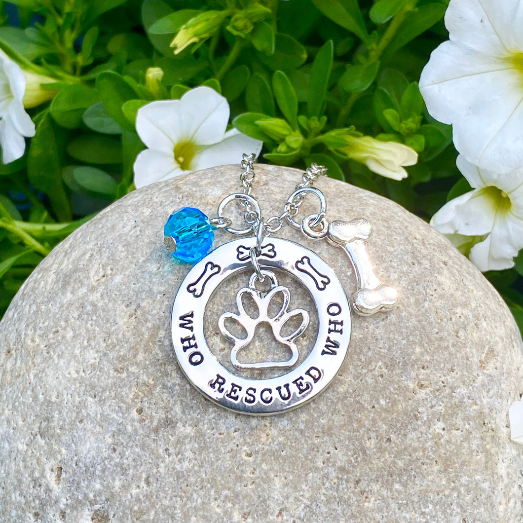 Who Rescued Who Necklace
