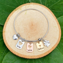 Load image into Gallery viewer, Live Love Rescue Bangle Bracelet