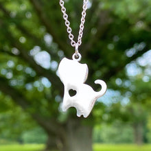 Load image into Gallery viewer, Heart Cat Necklace