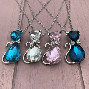 Gemstone Cat Necklaces