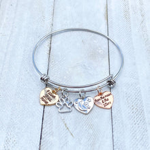 Load image into Gallery viewer, Paw Love Moon &amp; Stars Bangle Bracelet