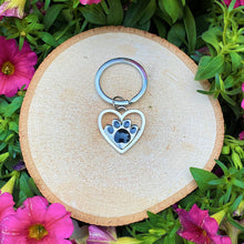 Load image into Gallery viewer, Paw Heart Keychain