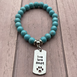 Live Love Adopt Bracelet