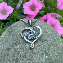 Load image into Gallery viewer, Heart Paw Necklace