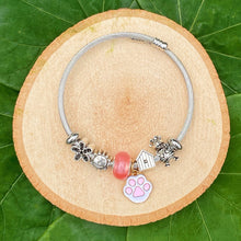 Load image into Gallery viewer, Pink Paw Adjustable Bracelet