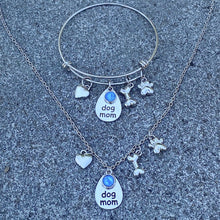 Load image into Gallery viewer, Dog Mom Necklace and Bracelet Bundle