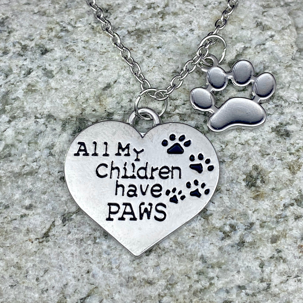 All My Children Have Paws Necklace
