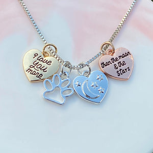 I Love You More Charm Necklace