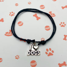 Load image into Gallery viewer, I Love Dogs String Bracelets