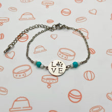 Load image into Gallery viewer, Love Paw Bead Bracelet