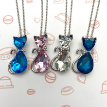Load image into Gallery viewer, Gemstone Cat Necklaces