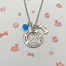 Load image into Gallery viewer, Who Rescued Who Necklace