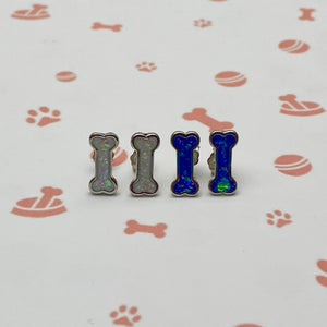 Opal Dog Bone Earrings