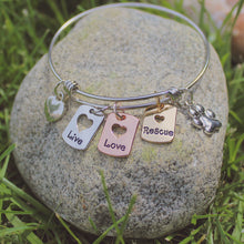 Load image into Gallery viewer, Live Love Rescue Bangle Bracelet